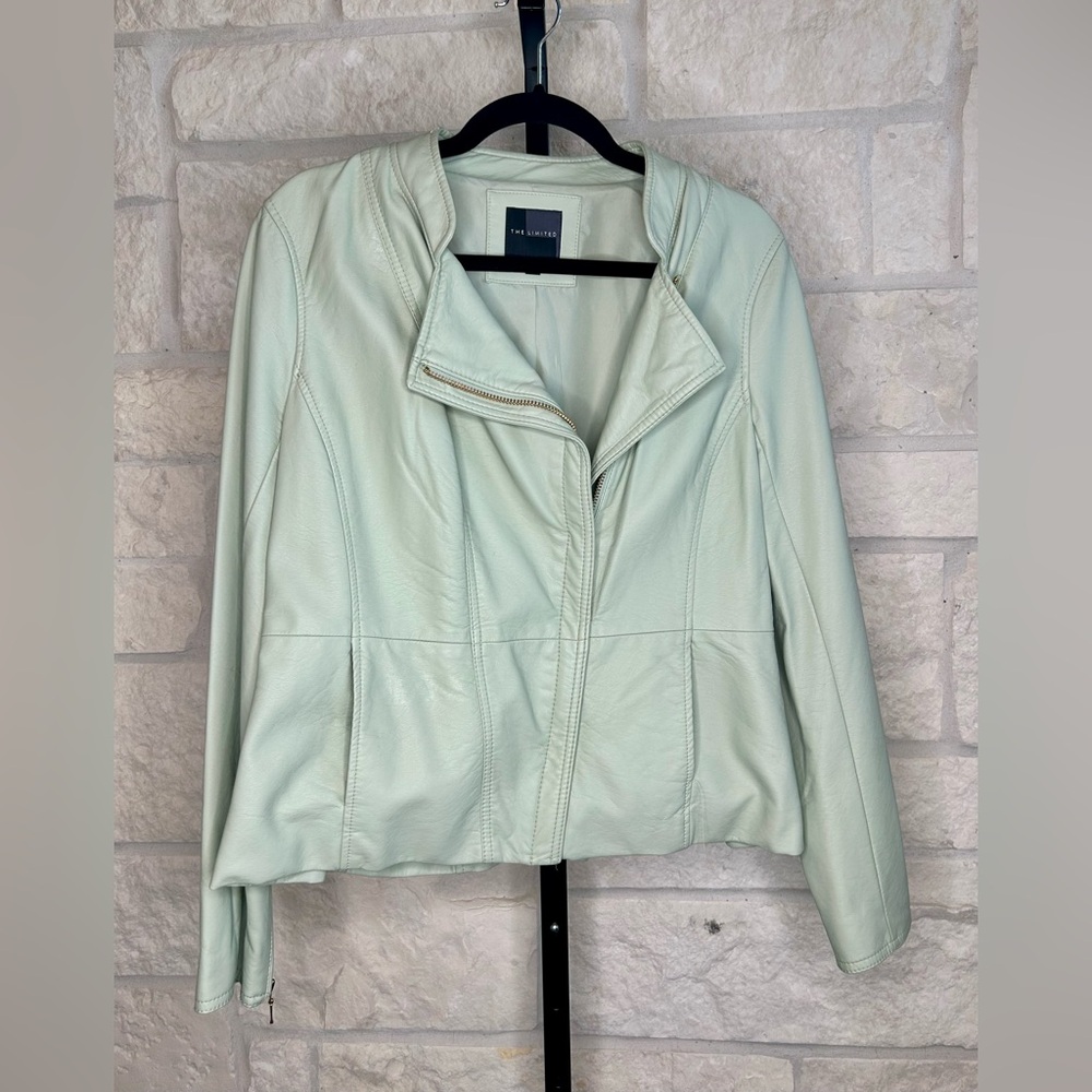 The Limited Scandal Series Faux Leather Moto Jacket Size Large